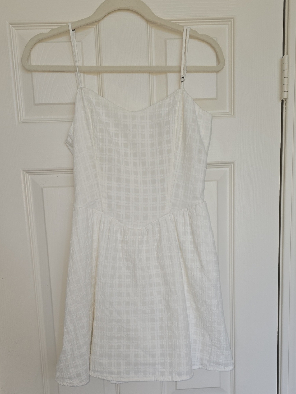 Hollister Cream Lightweight Dress with Spaghetti Straps